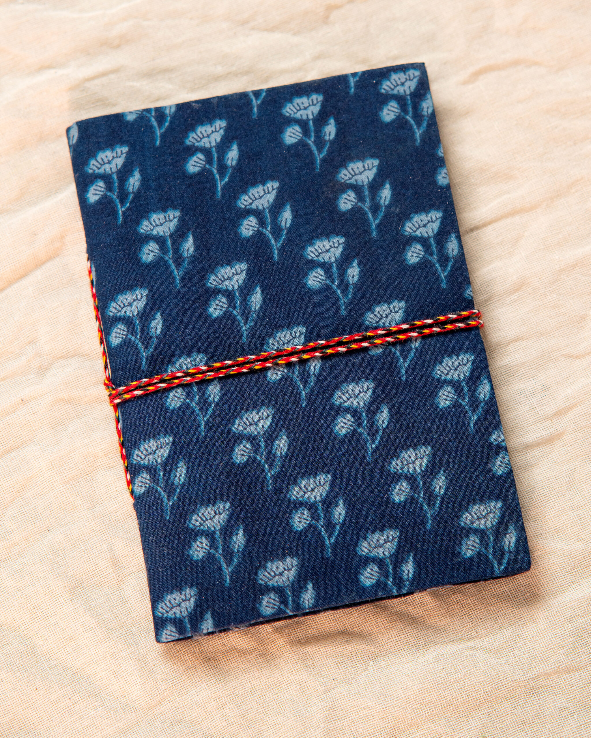 Diaries-Navy Blue-Light blue Flowers